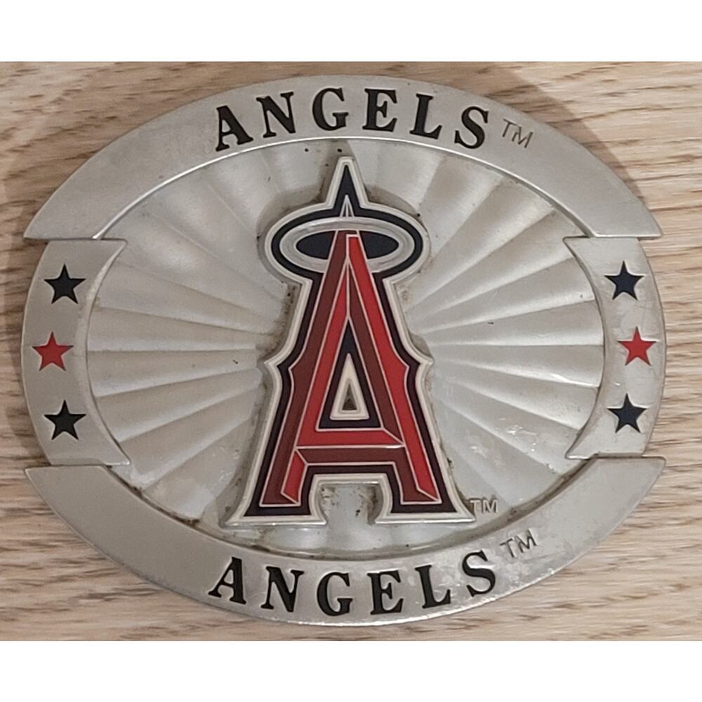 Anaheim Angels Adult Belt Buckle Licensed Pre-owned MLB Baseball